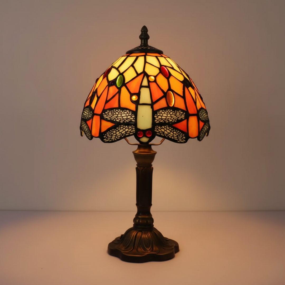 Dekorative LED-Tischleuchte im Tiffany-Stil