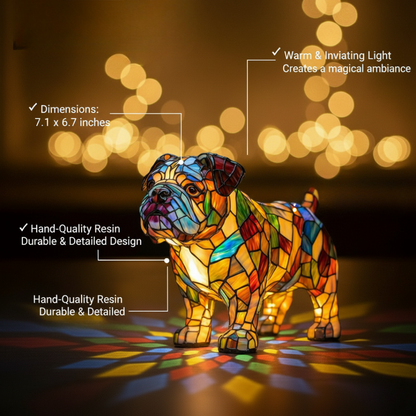 Bulldog Strides – Künstlerische Leuchte