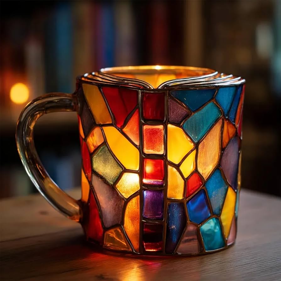 Taza Artesanal 3D Aurora con Temática de Libro