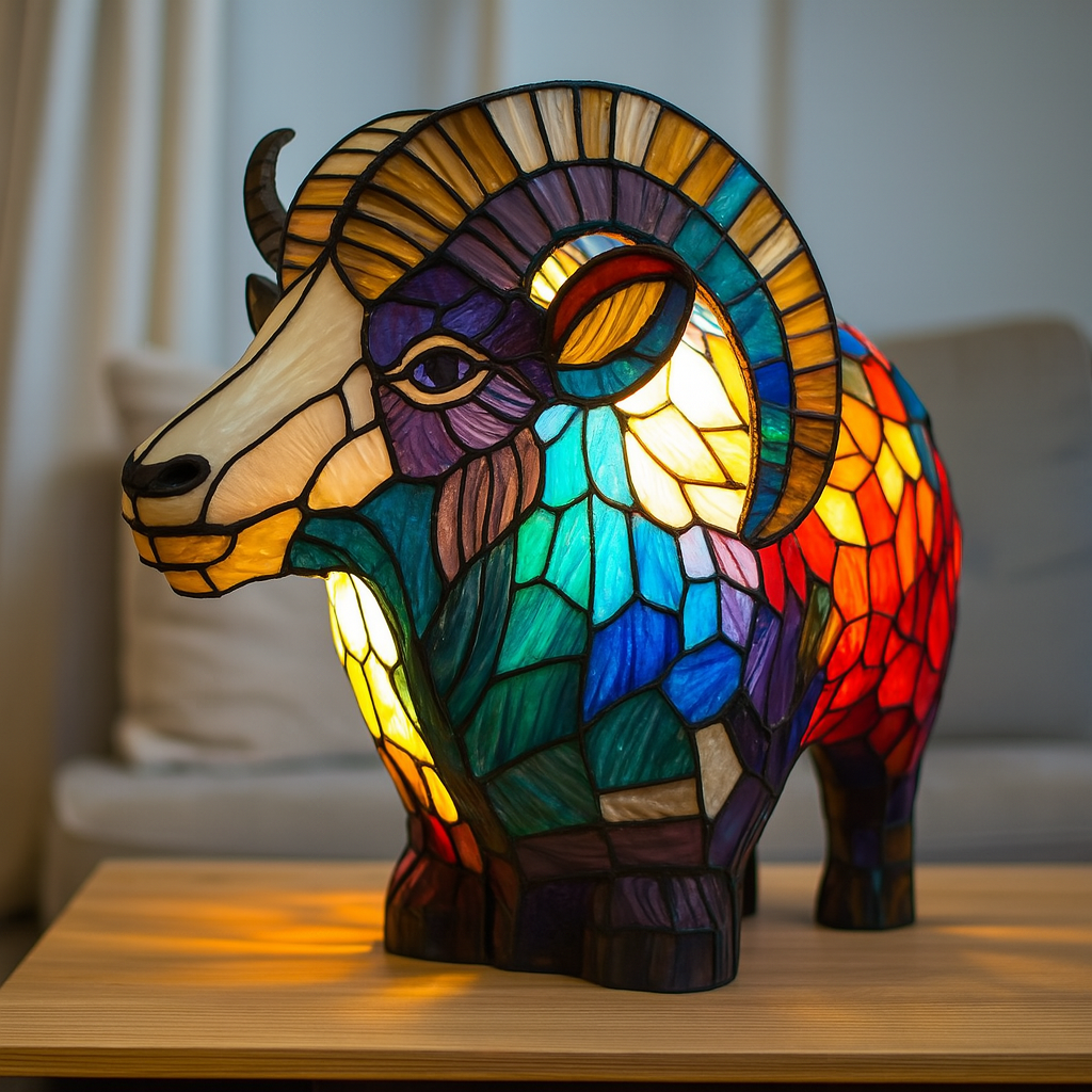 Sandy-Leuchte mit Hirsch-Motiv