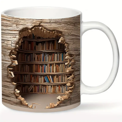 Taza térmica fascinante de la biblioteca