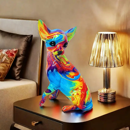 Luminária de Mesa Chihuahua Vivo em Resina